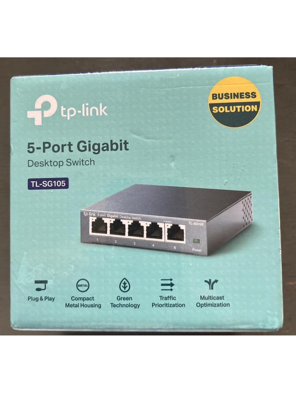 TP-Link TL-SG105PE 5 Port Gigabit Easy Smart PoE+ Ethernet Switch New Sealed Box - Picture 1 of 6